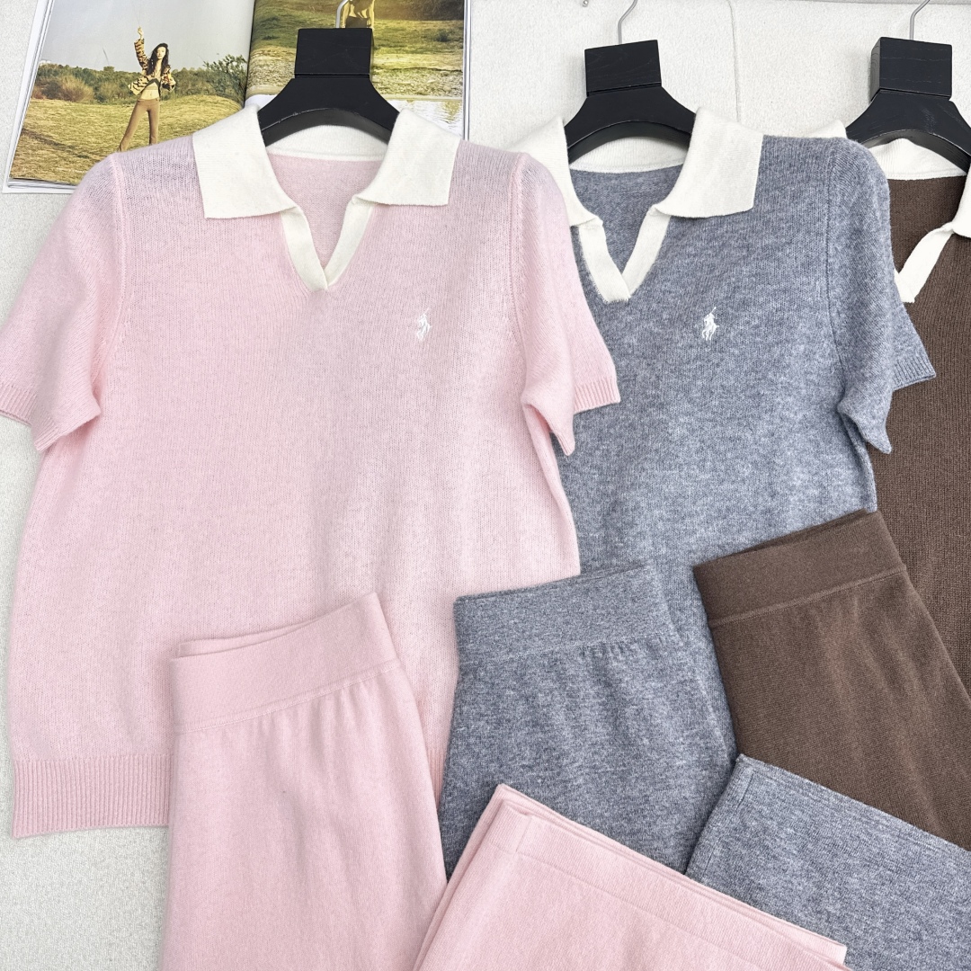 Wool Knit Set: Short Sleeve Top and Straight Leg Pants - Elegant Loungewear 3 cmp i1758730135034 9550 0 1
