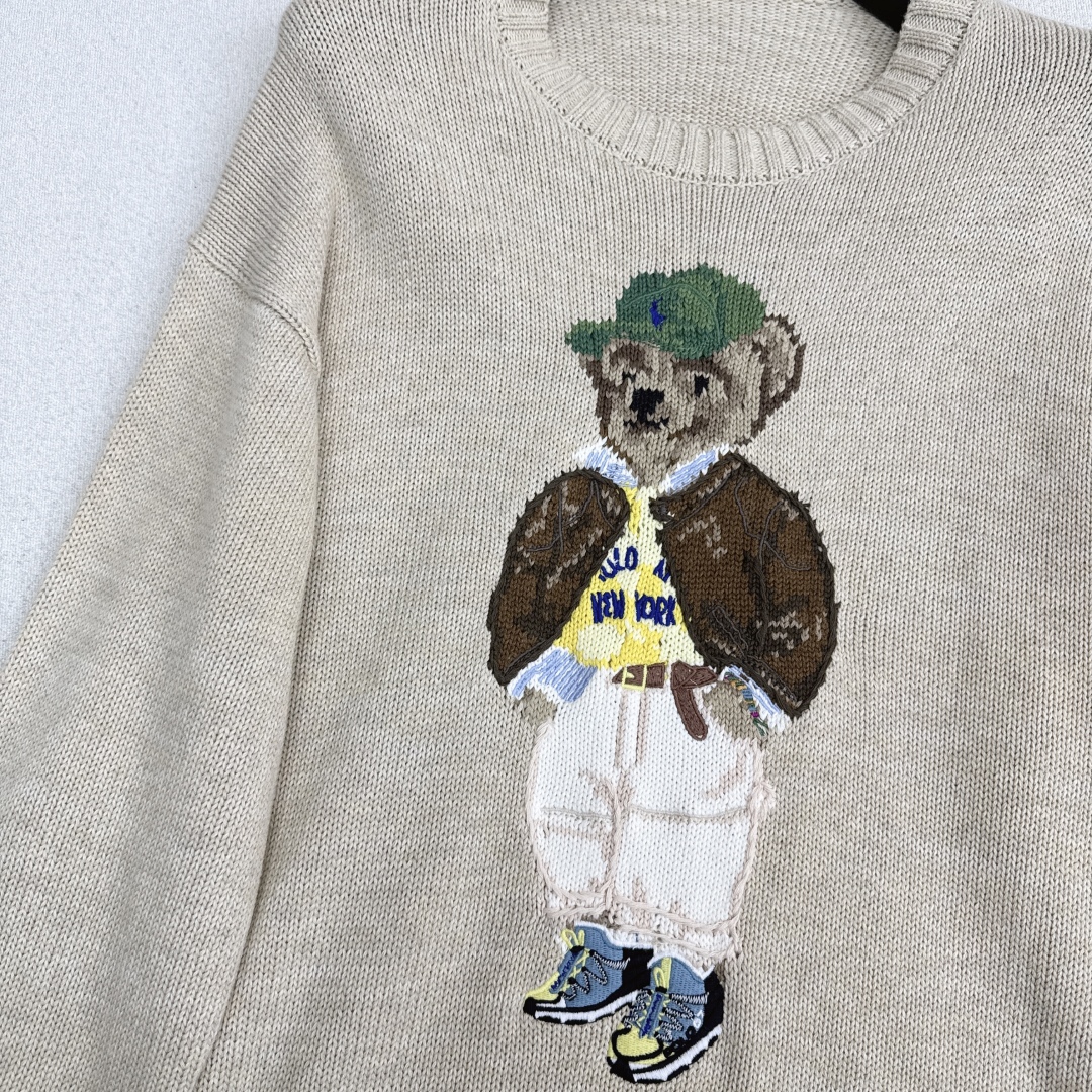 RL Women's Crew Neck Sweater with Teddy Bear Design - Casual Long Sleeve 3 cmp i1758823556774 7377 0 2