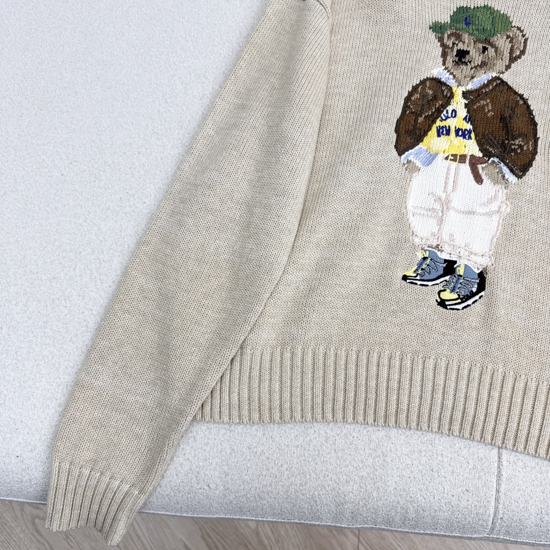 RL Women's Crew Neck Sweater with Teddy Bear Design - Casual Long Sleeve 4 cmp i1758823556776 9409 0 3