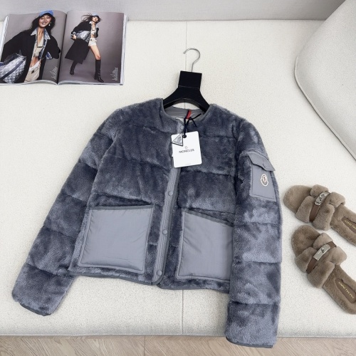 Moncler Lambswool Down Jacket - Round Neck, Plush, Warm, and Stylish 1 Moncler Lambswool Down Jacket - Round Neck, Plush, Warm, and Stylish