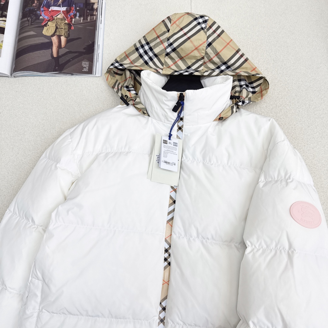 原单品质 Bur 25Ss———秋冬最新款Vintage格纹立领羽绒服 💛一衣多穿 格子控必入高级时髦单