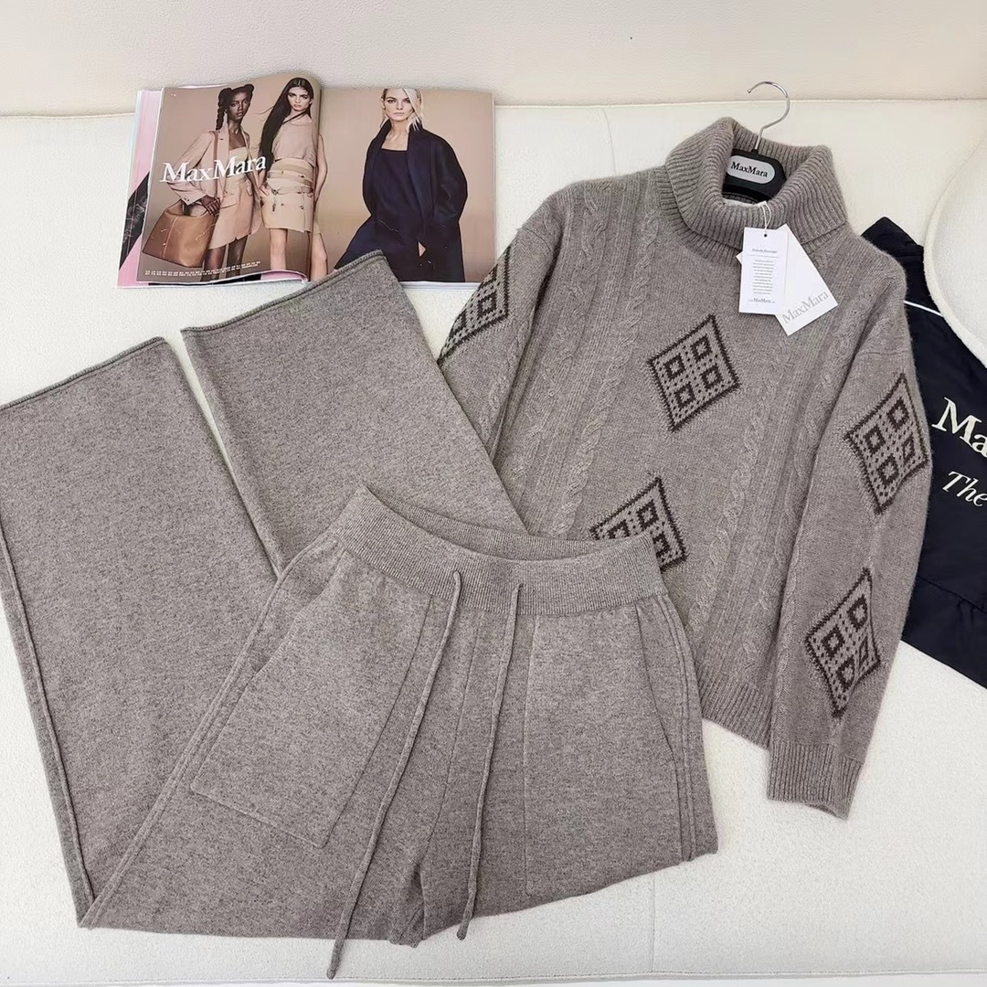 Wool Set, Fall Winter Knitted Outfit, Elegant Loungewear 2 cmp i1758899416660 612 0 0