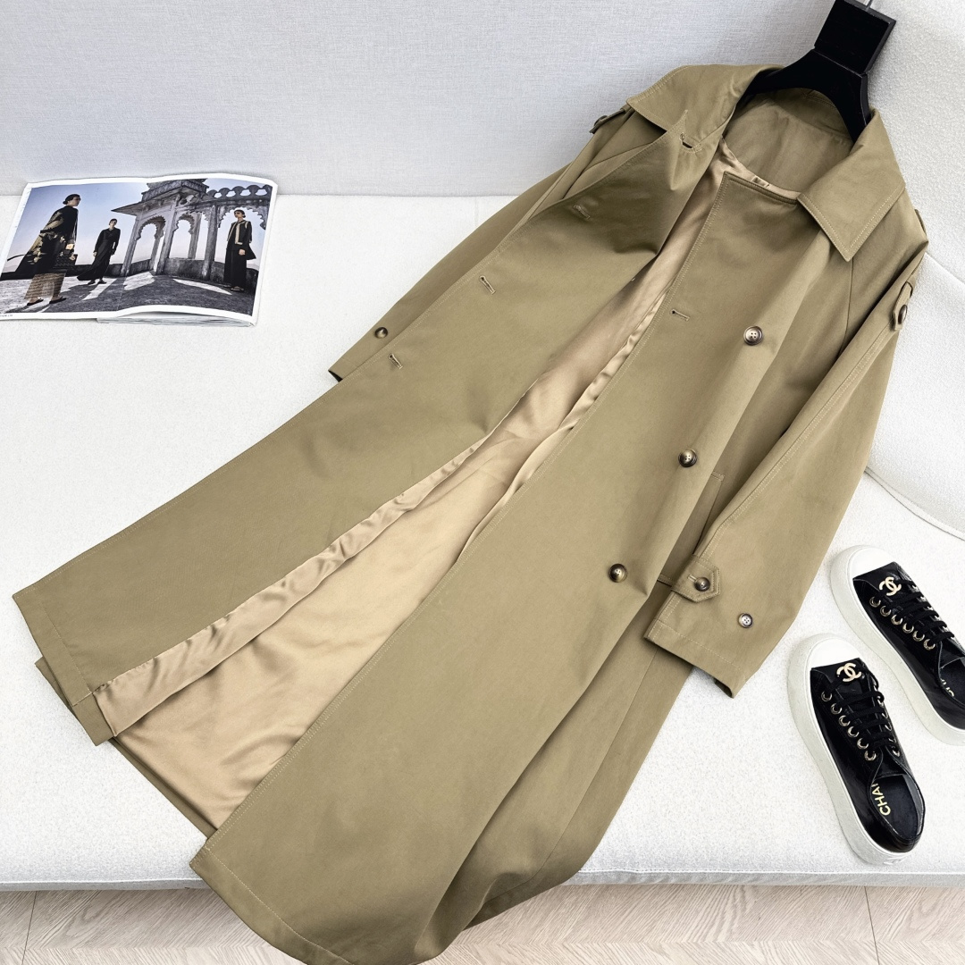 爆单款推荐 CD 26Ss———早春最新款帅气时髦长款风衣🤎巴黎博主街拍感 氛围感神器 复古立体的H廓形