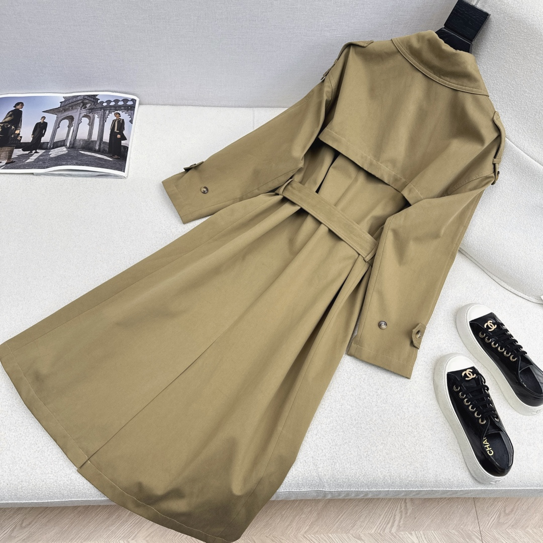 爆单款推荐 CD 26Ss———早春最新款帅气时髦长款风衣🤎巴黎博主街拍感 氛围感神器 复古立体的H廓形