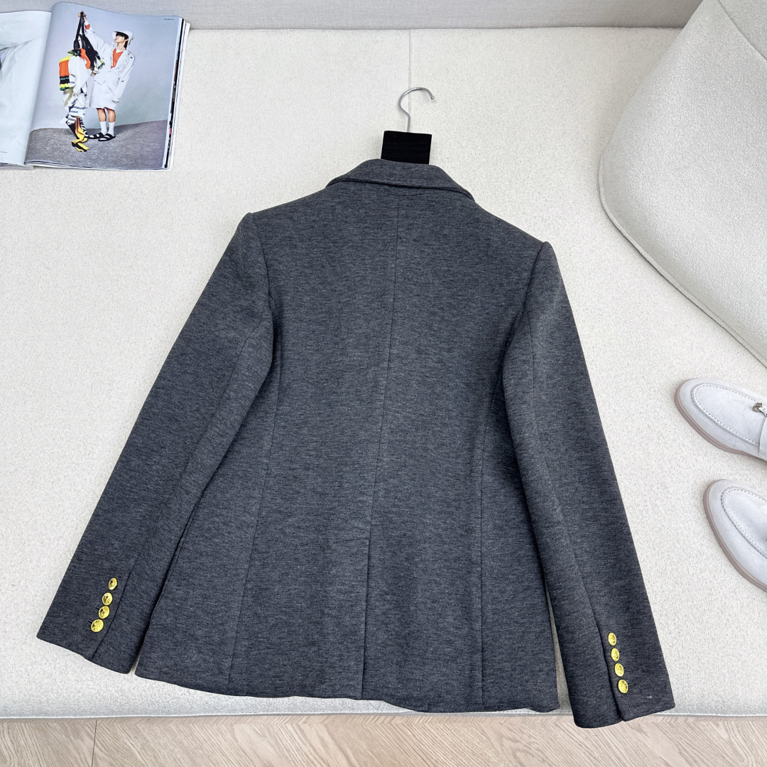 减龄学院风 RL 26Ss————早春最新款重工刺绣徽章西装外套 🩶时髦学院风 可酷可飒 日常百搭单品 