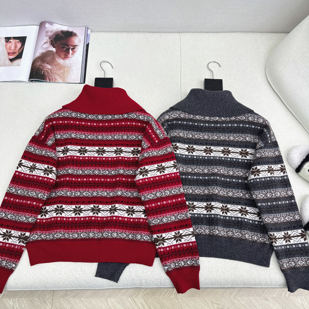 Fair Isle Knitted Sweater, Long Sleeve Pullover Jumper for Women 8 cmp i1764608649273 7856 0 6