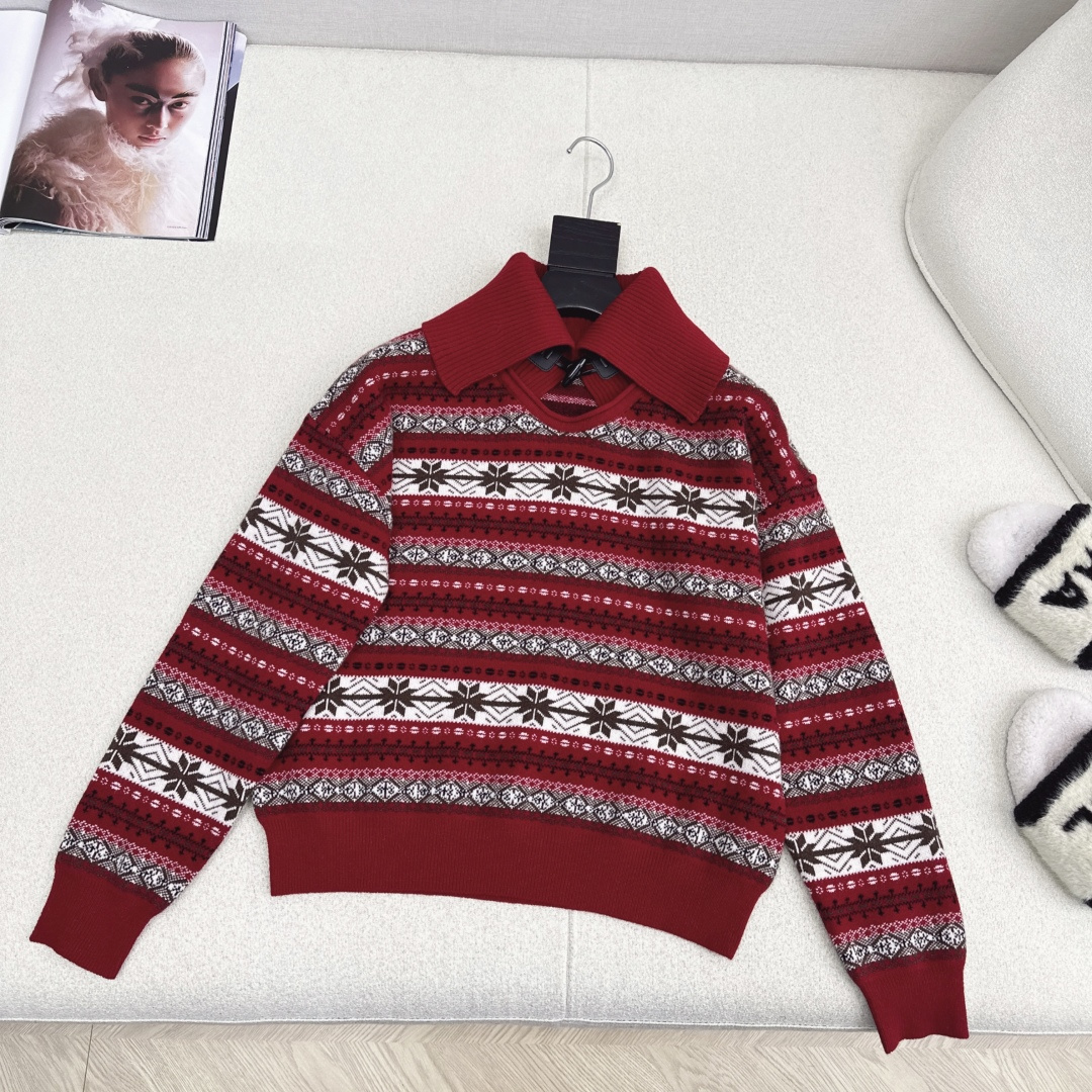 Fair Isle Knitted Sweater, Long Sleeve Pullover Jumper for Women 7 cmp i1764608649283 1509 0 5