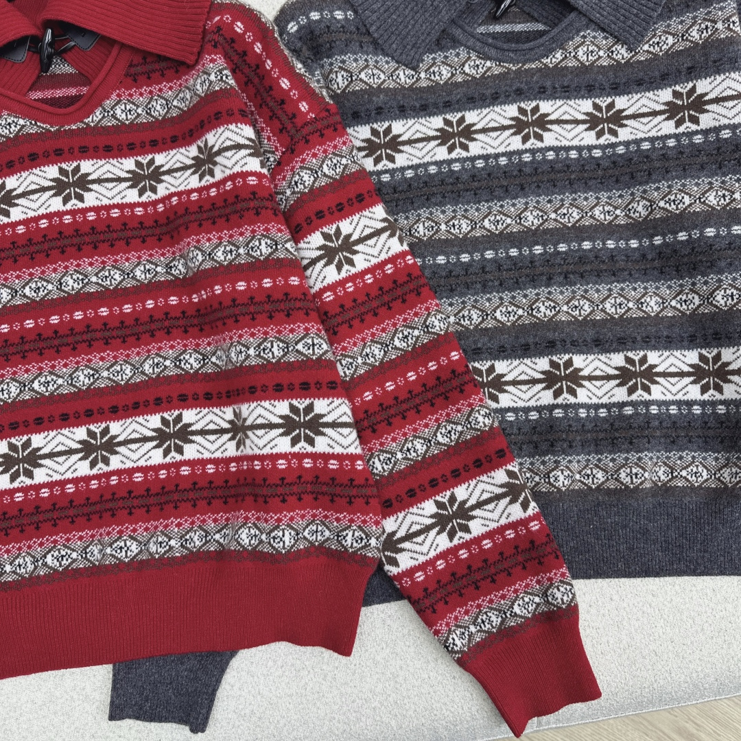 Fair Isle Knitted Sweater, Long Sleeve Pullover Jumper for Women 5 cmp i1764608649283 3447 0 3