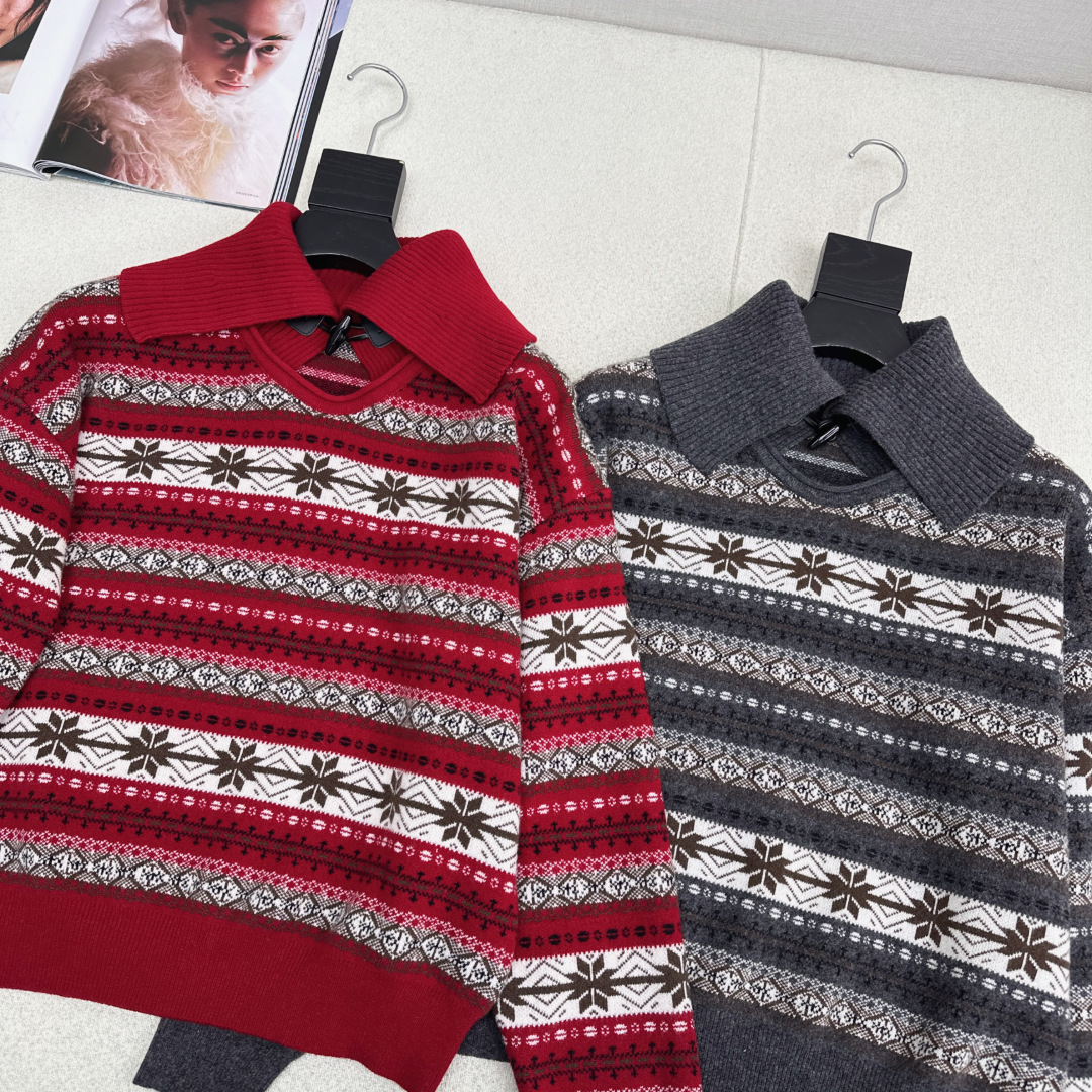 Fair Isle Knitted Sweater, Long Sleeve Pullover Jumper for Women 3 cmp i1764608652605 5834 0 1