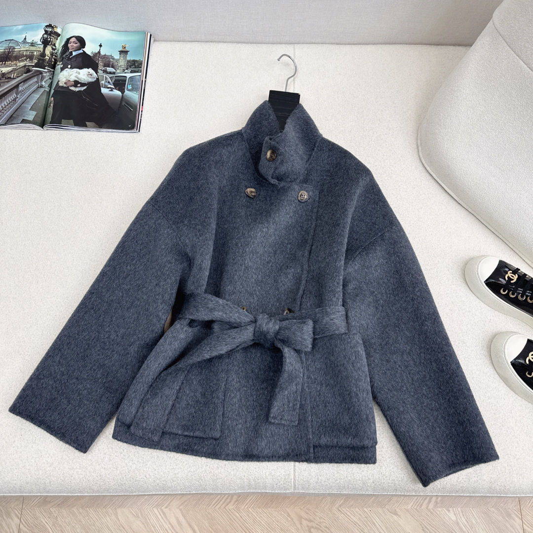 Elegant Wool-Blend Double-Faced Coat | Stylish & Versatile Outerwear