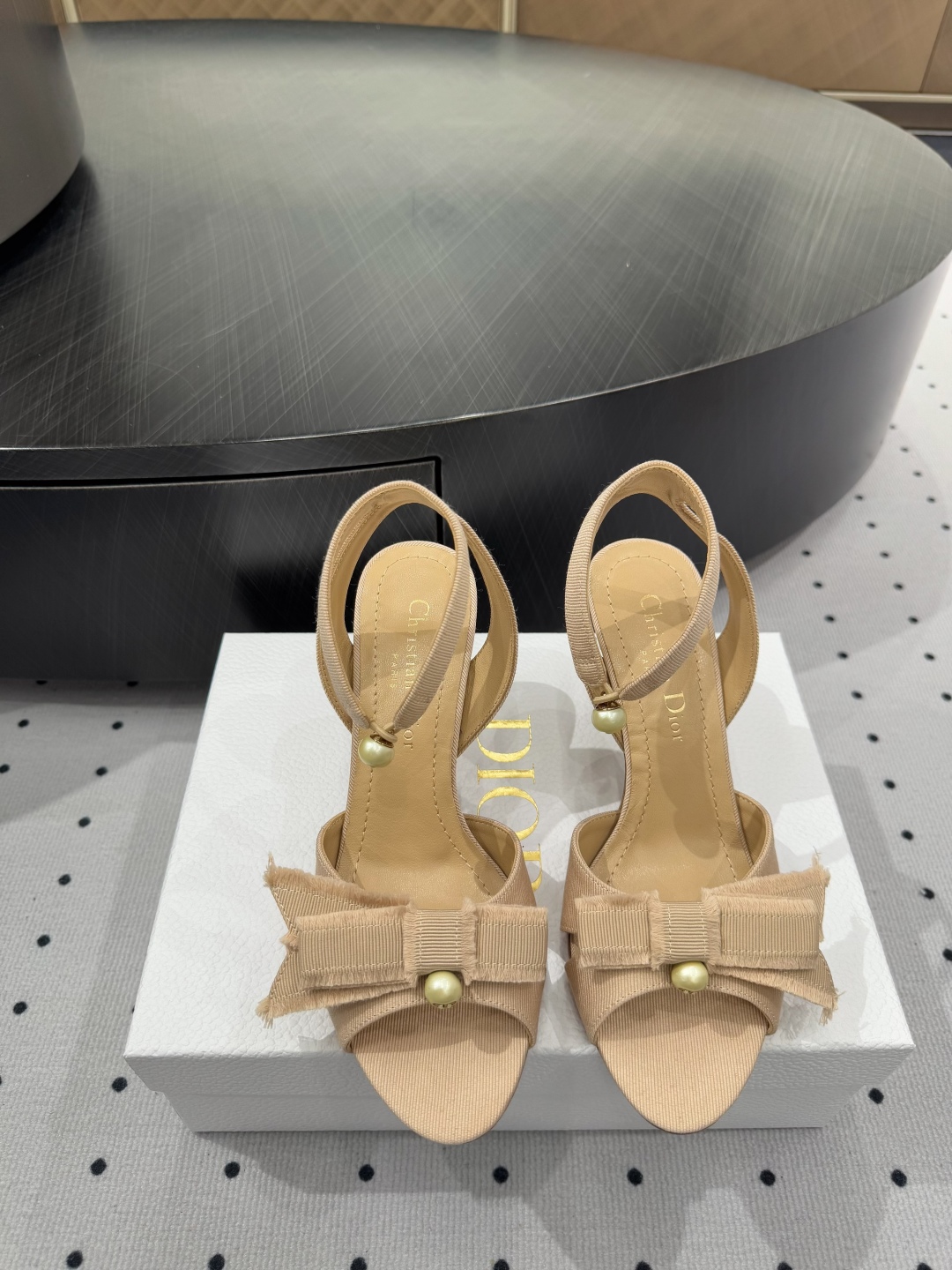 Dior SS24 Elegant Bow Heeled Sandals - Chic Summer Style 3 cmp i1742976522880 7805 0 0