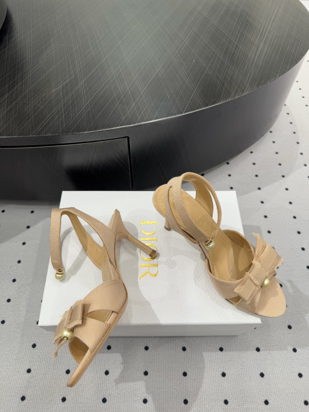 Dior SS24 Elegant Bow Heeled Sandals - Chic Summer Style 2 cmp i1742976525672 9850 0 7