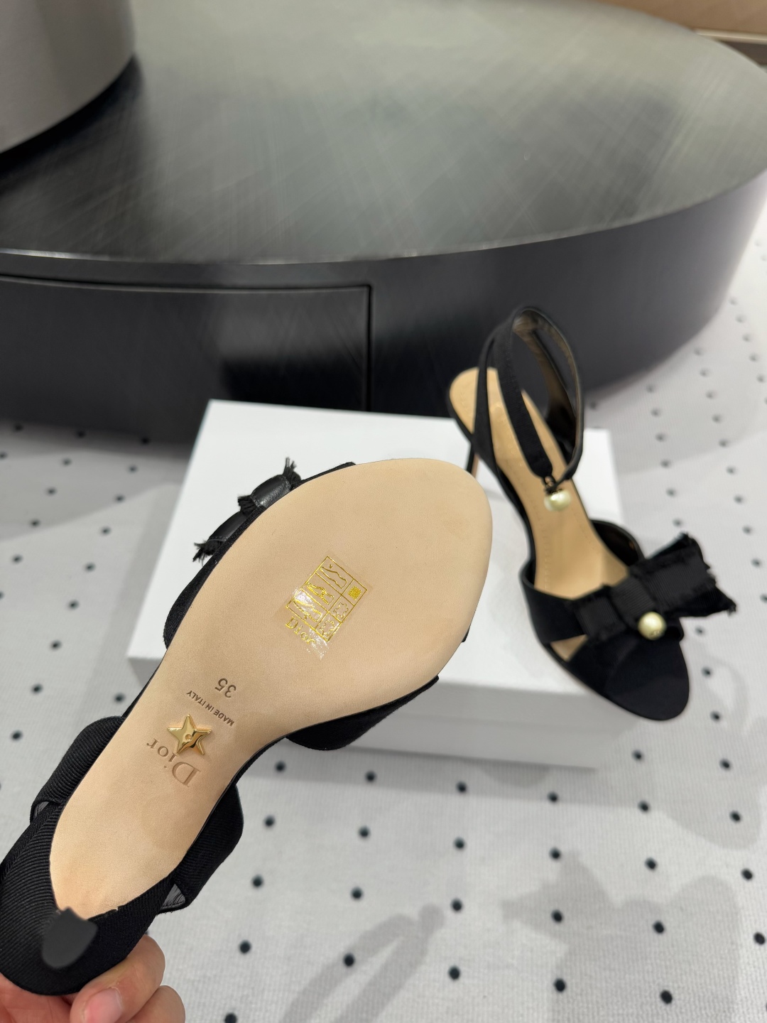 Dior SS24 New Summer Elegant Heeled Sandals with Bow Detail 7 cmp i1742976569450 4255 0 3