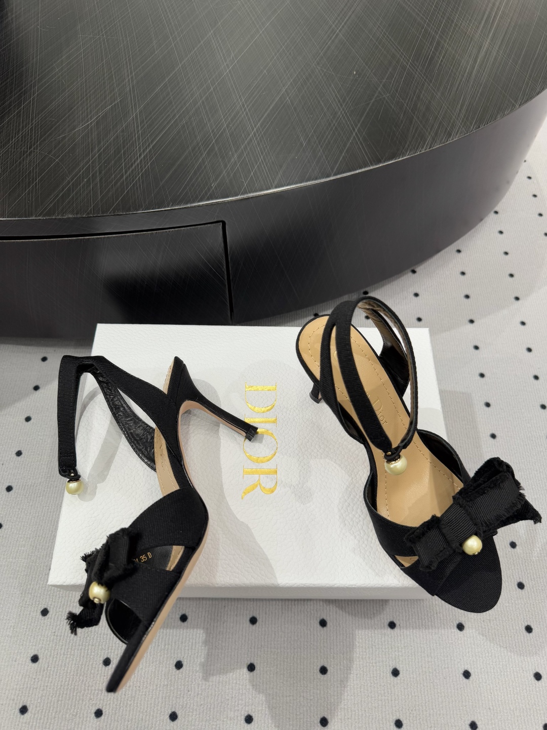 Dior SS24 New Summer Elegant Heeled Sandals with Bow Detail 1 Dior SS24 New Summer Elegant Heeled Sandals with Bow Detail