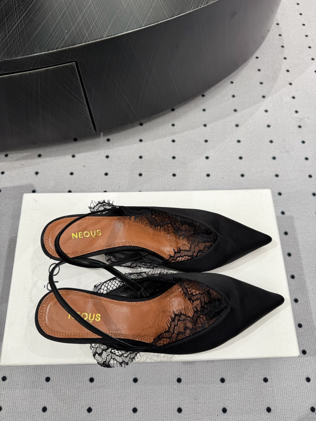 Neous Women's Slingback Pumps with Lace Detail - Elegant Evening Shoes 4 cmp i1745120423418 3775 0 2