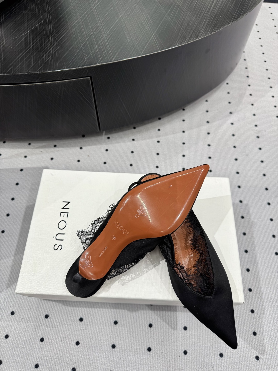 Neous Women's Slingback Pumps with Lace Detail - Elegant Evening Shoes 10 cmp i1745120423420 1728 0 8
