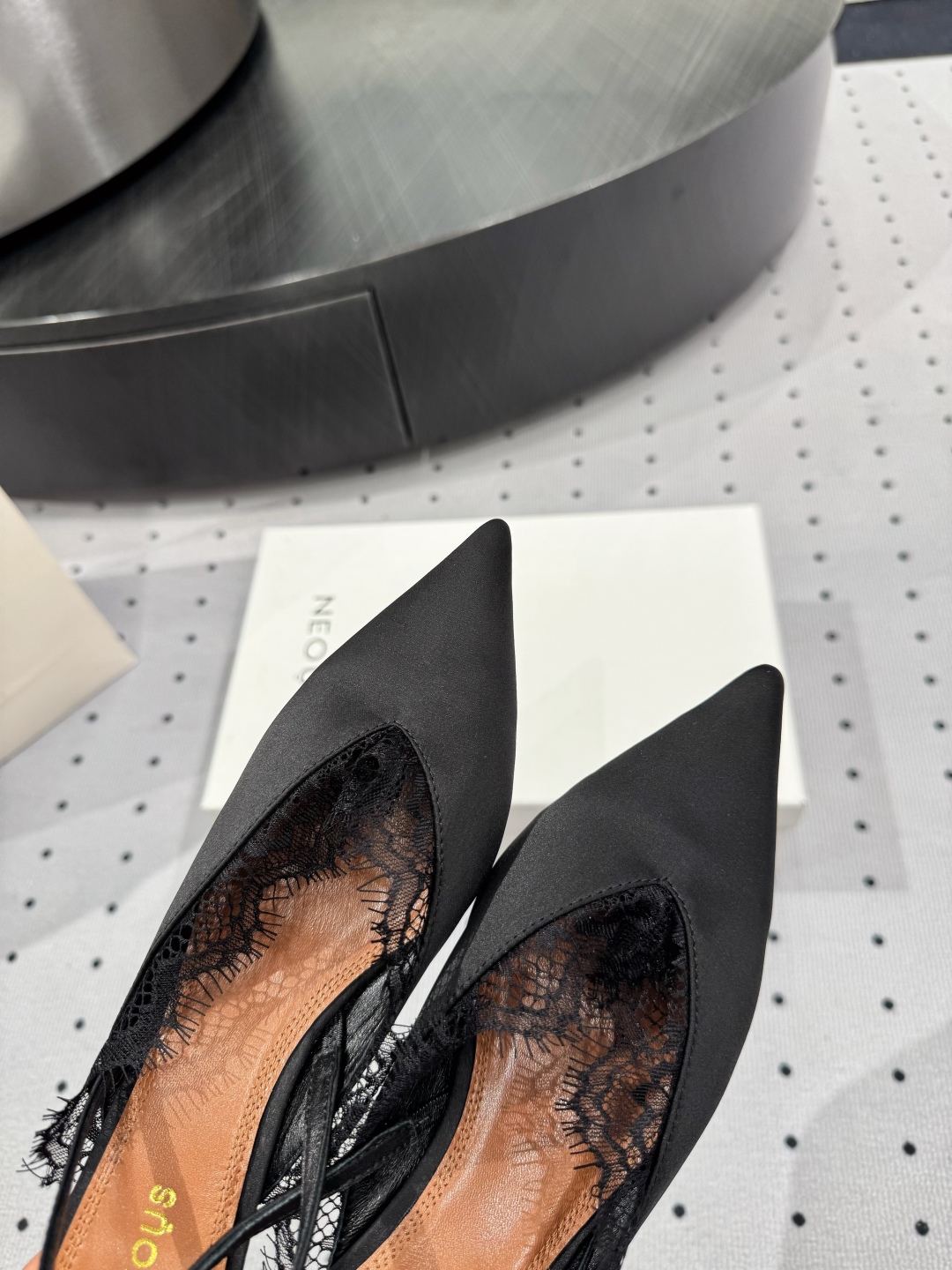 Neous Women's Slingback Pumps with Lace Detail - Elegant Evening Shoes 5 cmp i1745120426268 3717 0 3