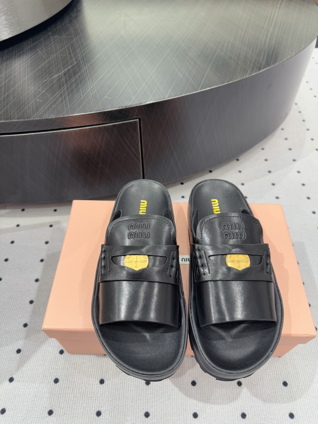 Miu Miu New Edition Lambskin Leather Heeled Sandal Slides - Elegant Black 3 cmp i1745732786603 4711 0 0