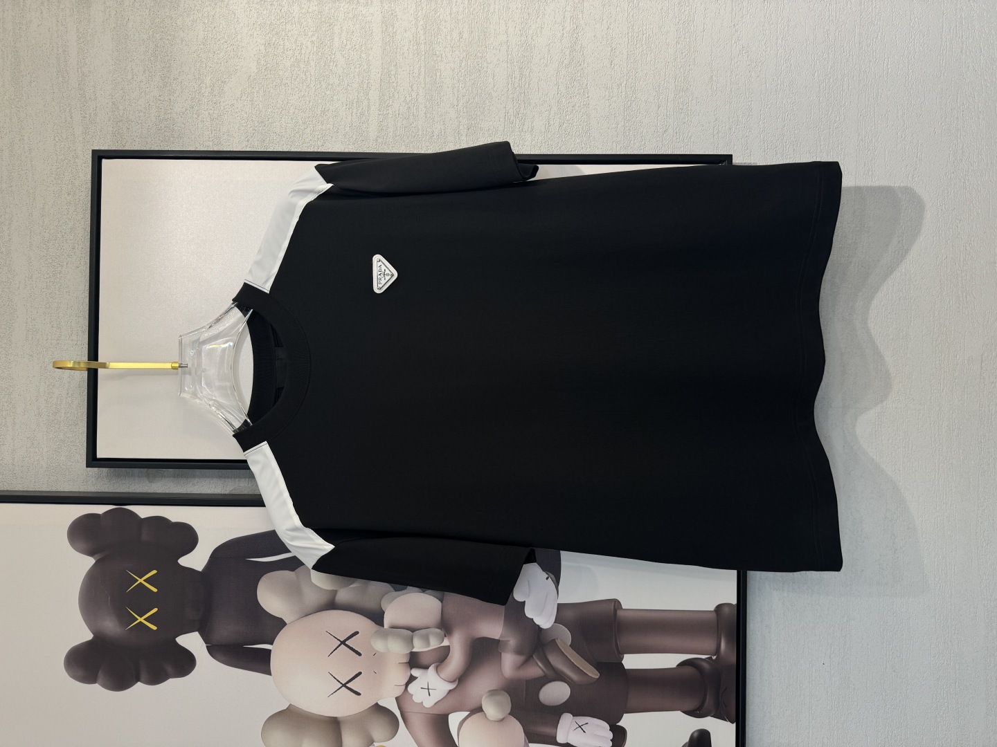 Prada Clothing T-Shirt Luxury Cheap Replica
 Black White Cotton Spring/Summer Collection Fashion Short Sleeve