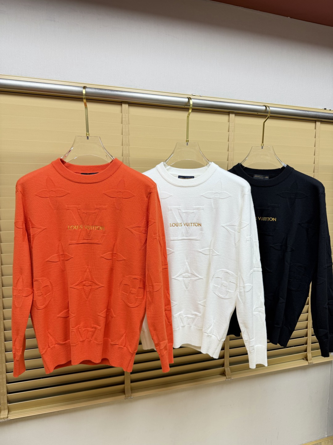 Louis Vuitton Raised Monogram Sweater