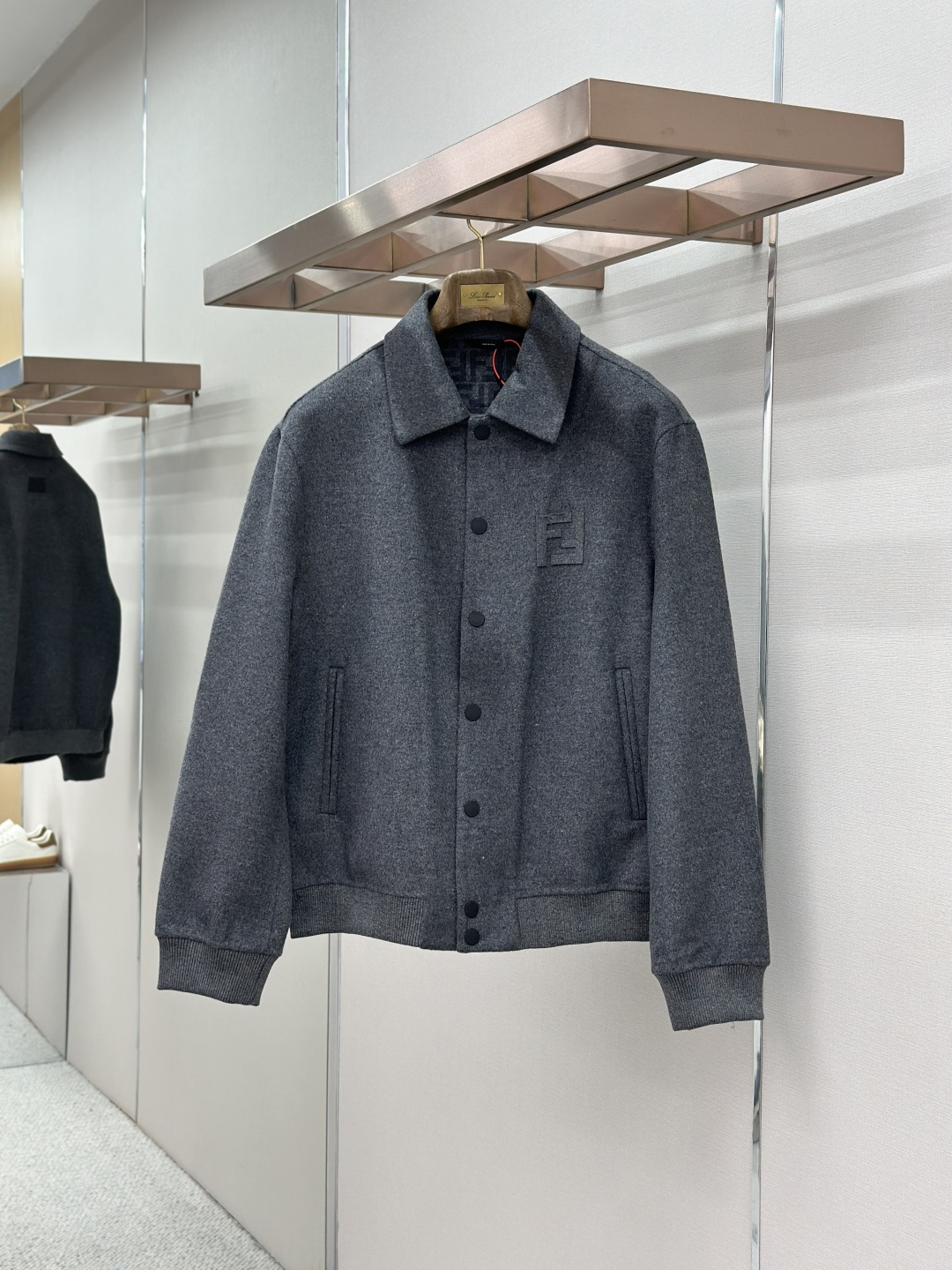 Fendi FD Fendi FF压花羊毛夹克