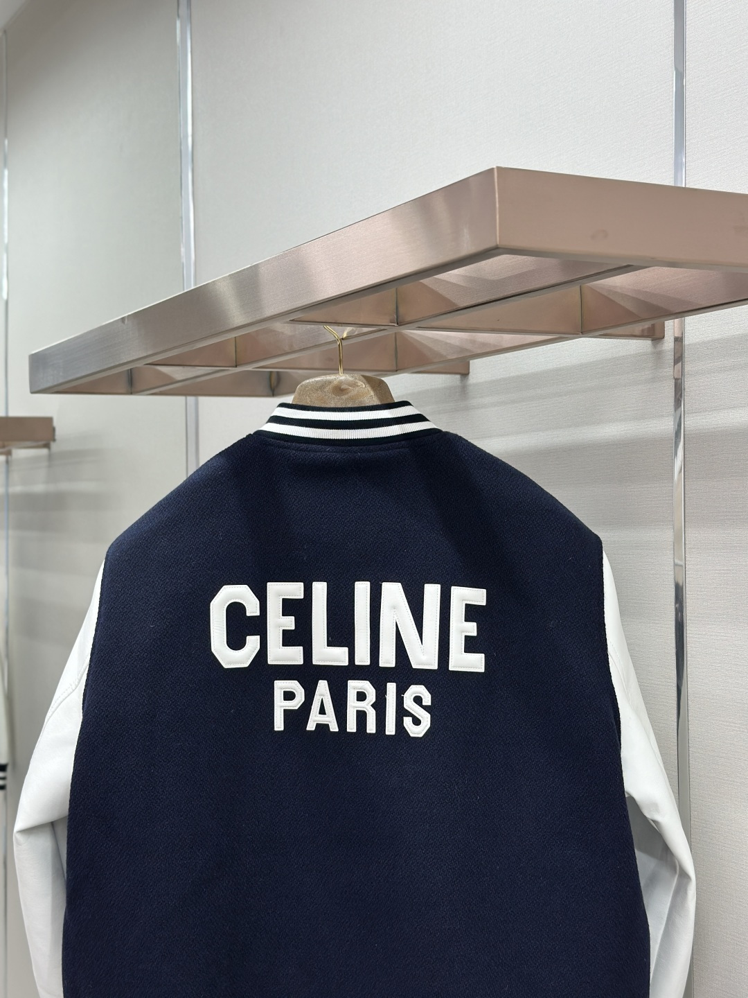 Celine Celine 凯旋门字母章仔刺绣棒球服