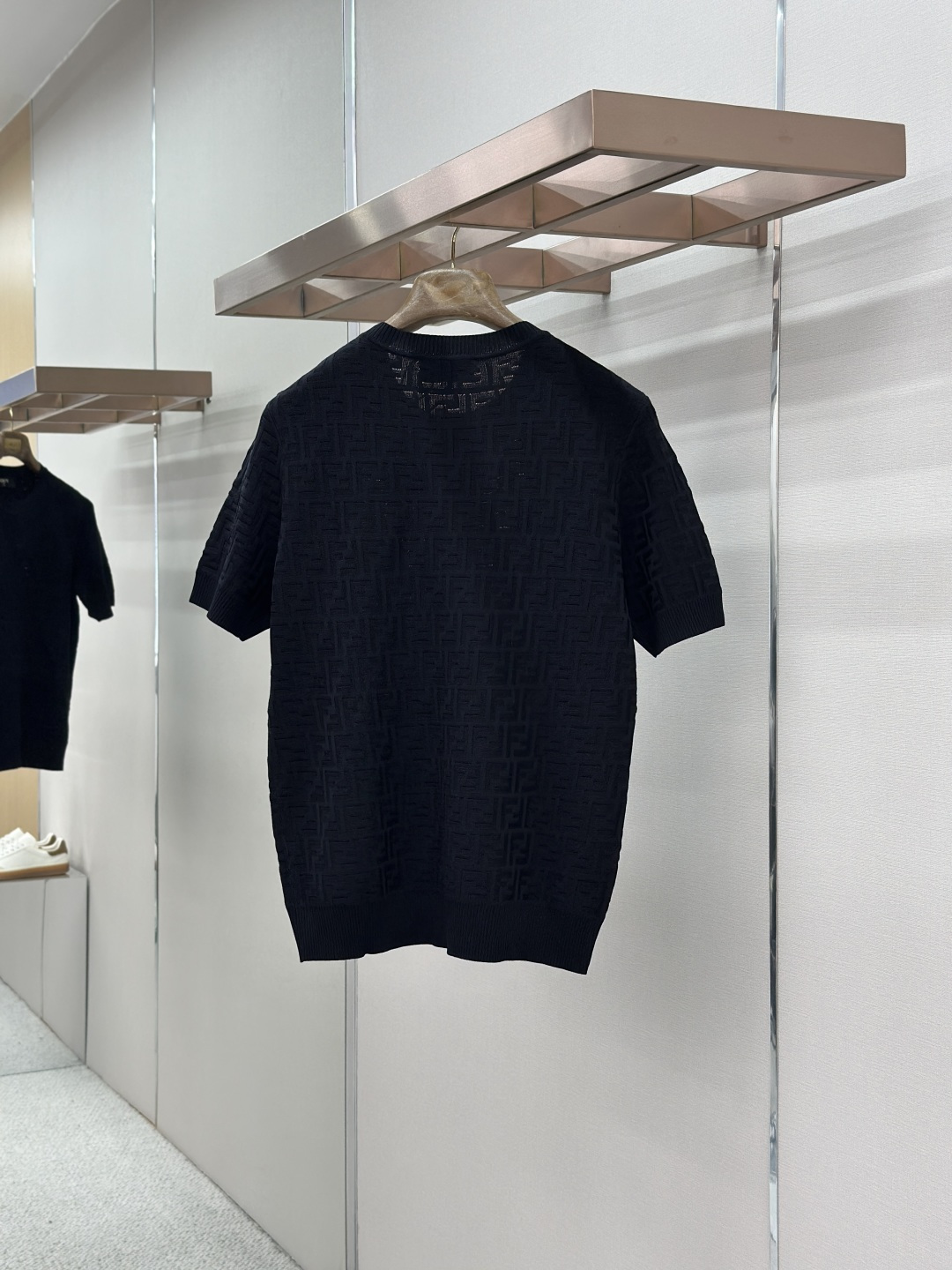 Fendi Fendi 满印FF针织短袖