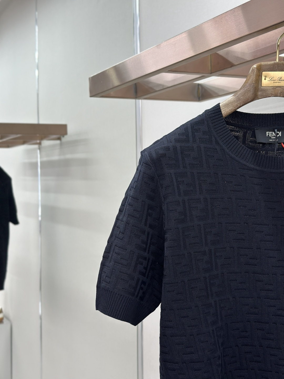 Fendi Fendi 满印FF针织短袖