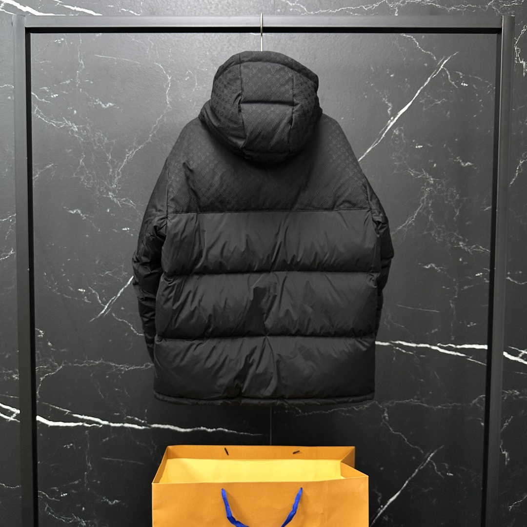 #正品级：𝐋𝐨𝐮𝐢𝐬 𝐕𝐮𝐢𝐭𝐭𝐨𝐧｜路易威登 Ecodown FW25 双拼压纹老花𝐋𝐨𝐠𝐨 混合面料