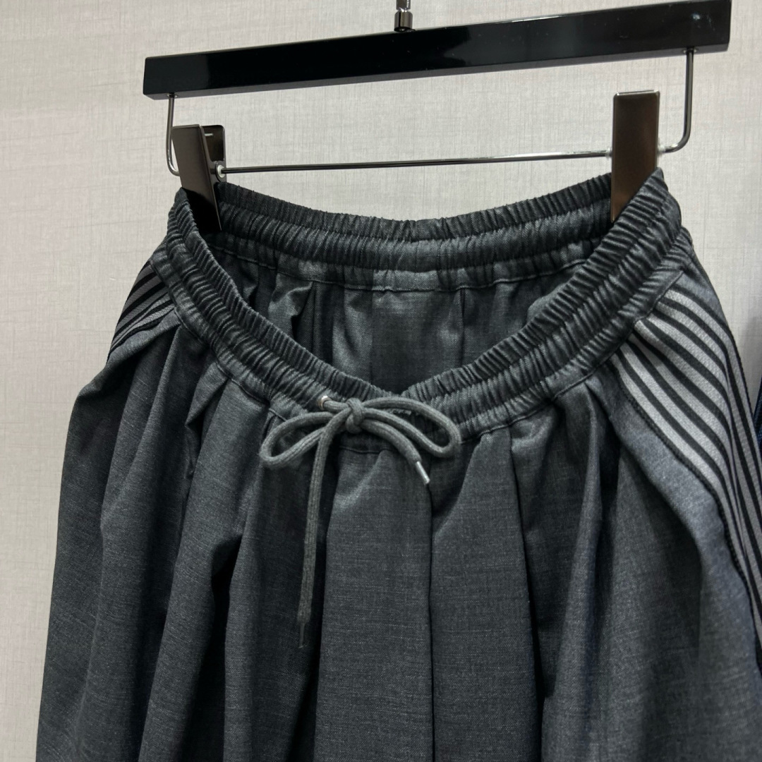 Striped Drawstring Midi Skirt - High Waist A-Line Skirt for Women 3 cmp i1747418656864 6834 0 1