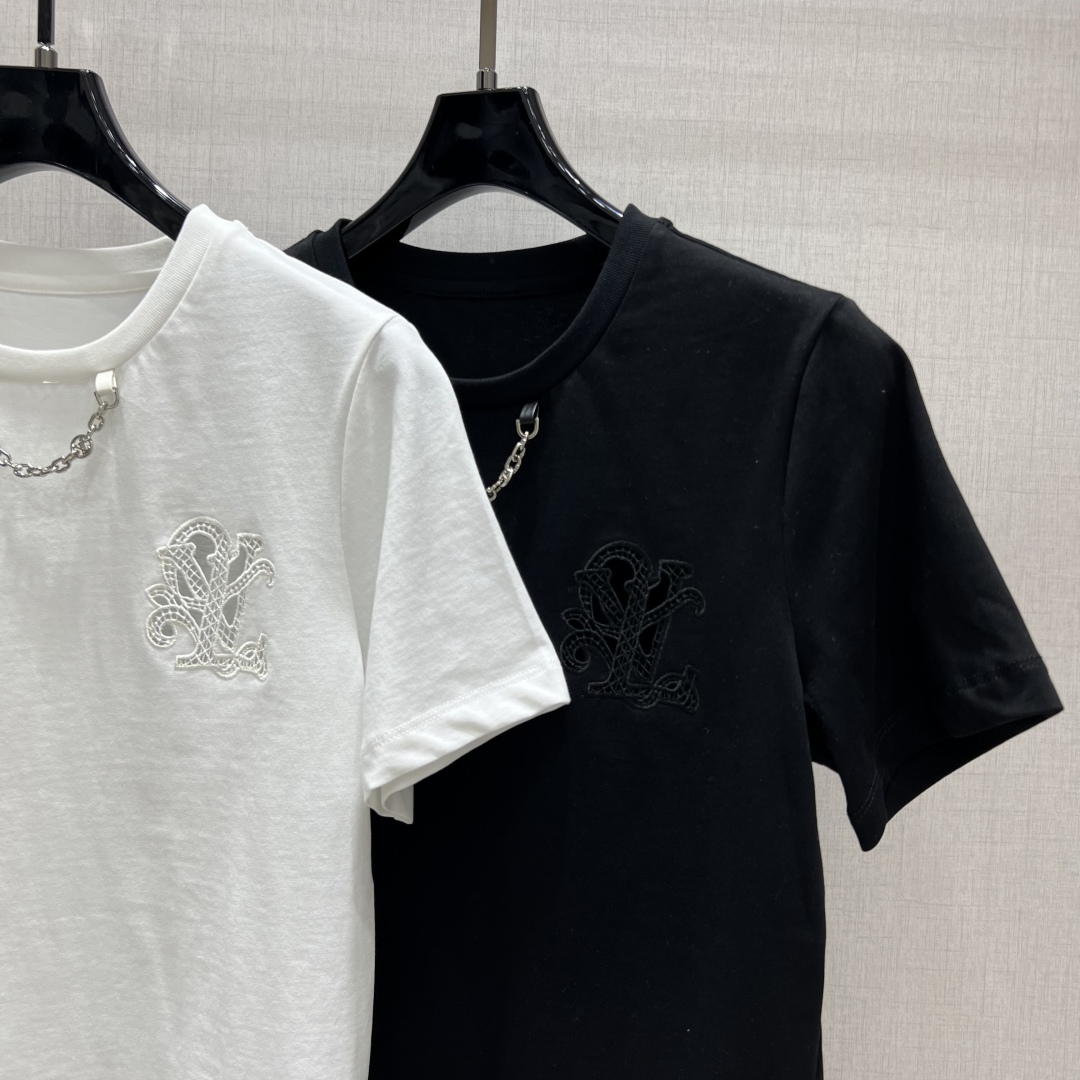 Louis Vuitton 2025 Spring/Summer Chain-Embroidered Short Sleeve T-Shirt 7 cmp i1748754937200 7591 0 5