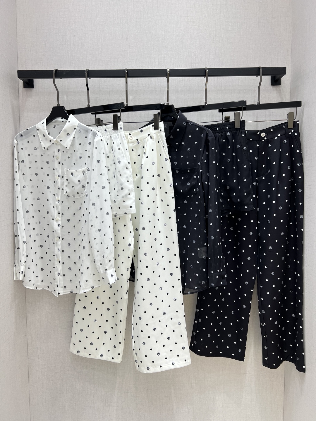 CHA 2025 S/S Printed Long Sleeve Shorts Set - Chic Monogram Design 2 cmp i1748761413997 1501 0 0