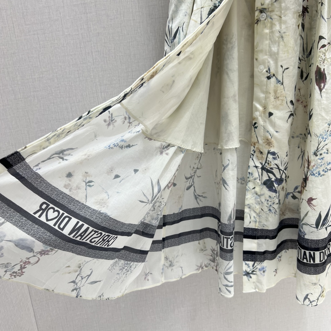 Elegant Floral Print Cotton Dress with Mandarin Collar - Spring/Summer 2025 8 cmp i1748767616755 9325 0 6
