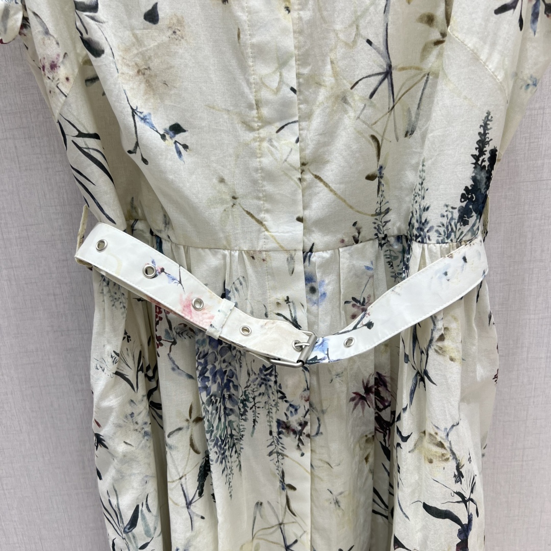 Elegant Floral Print Cotton Dress with Mandarin Collar - Spring/Summer 2025 6 cmp i1748767616758 8358 0 4
