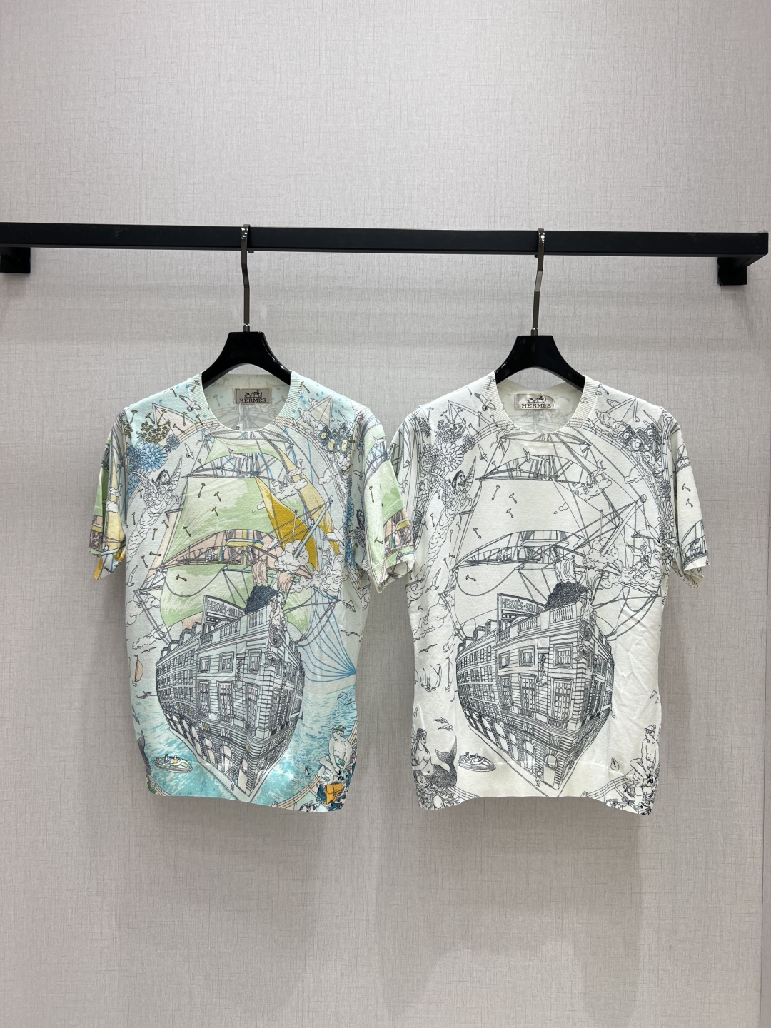 Hermes 2025 Spring/Summer Pirate Ship Short Sleeve Knit Top 2 cmp i1748775452441 5302 0 0