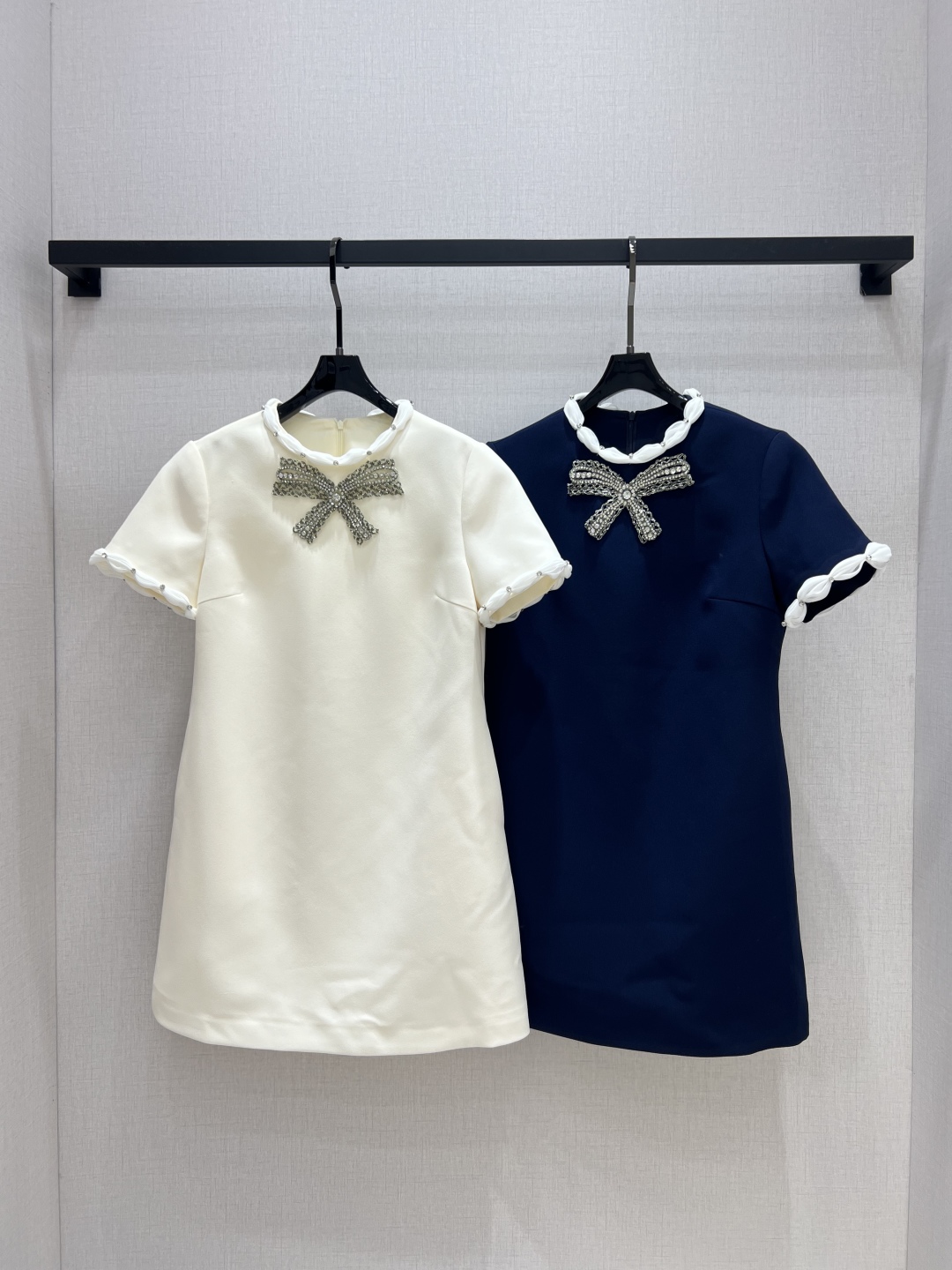 Elegant Beaded Bow Short Sleeve Dress - Spring/Summer 2025 Collection 2 cmp i1750958633530 6893 0 0