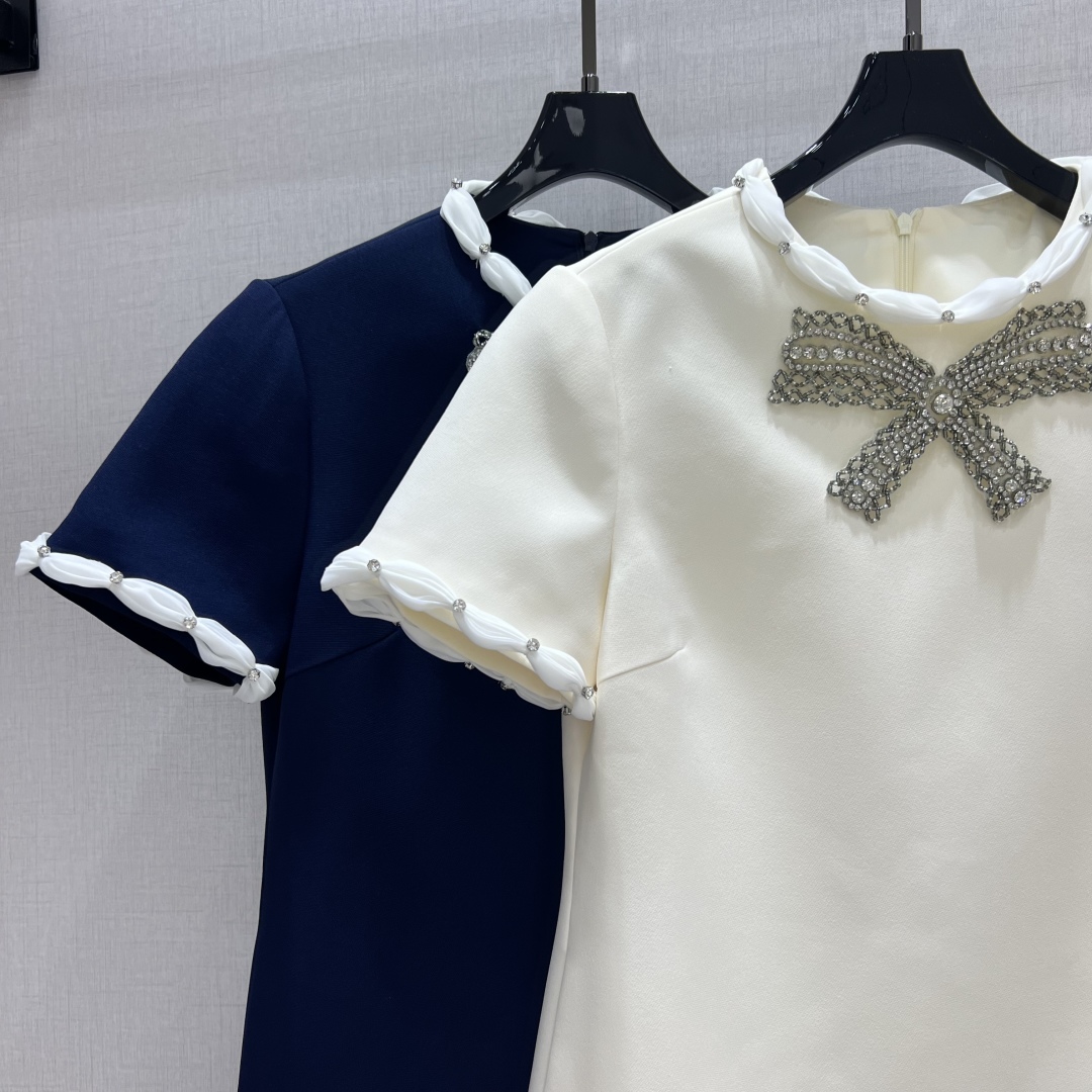 Elegant Beaded Bow Short Sleeve Dress - Spring/Summer 2025 Collection 5 cmp i1750958635517 2686 0 3