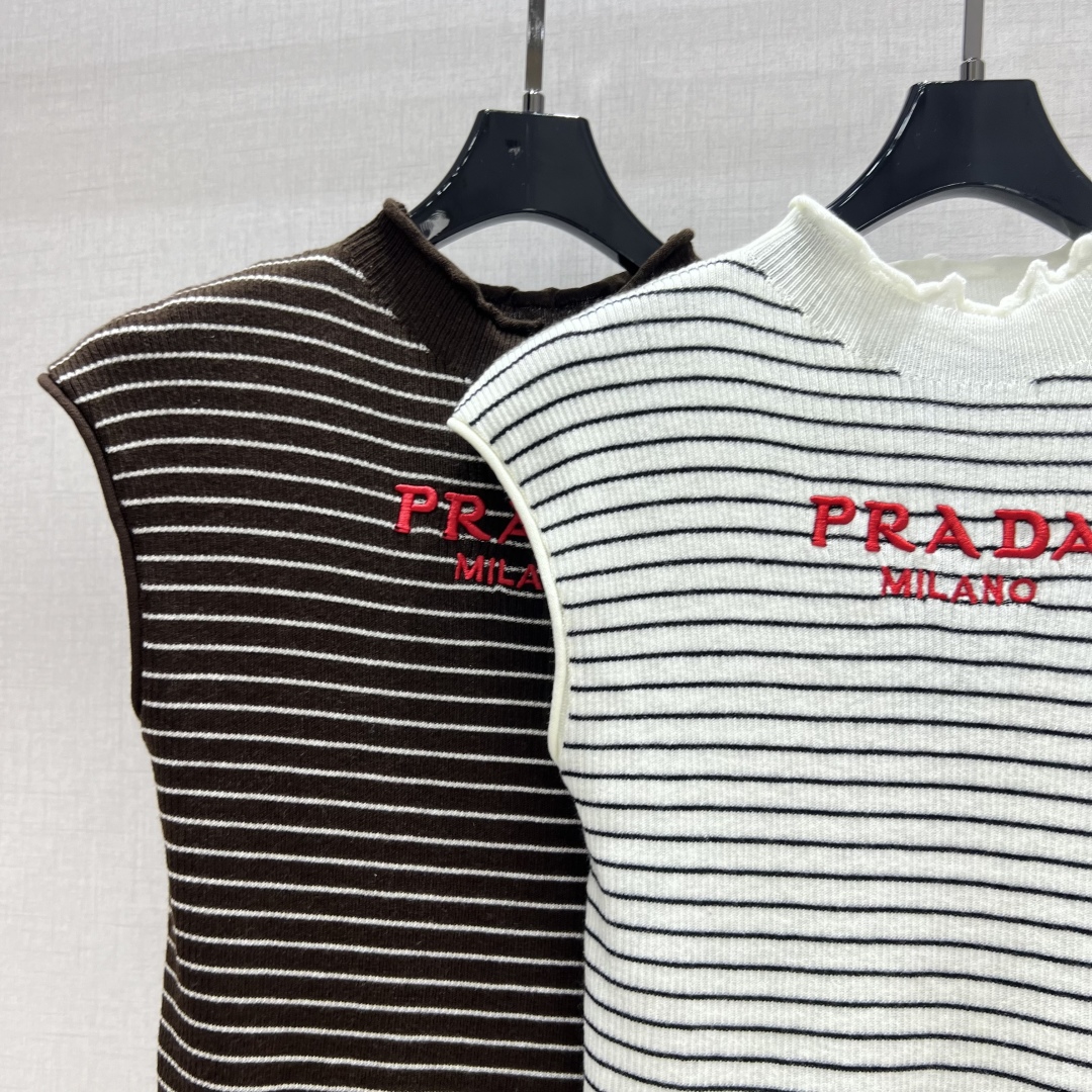 Prada Striped Wool-Blend Knit Vest - Chic & Comfortable, 2025 Collection 5 cmp a1753597681045 4402