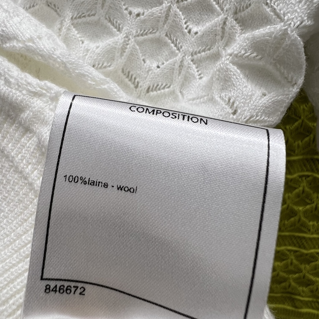Chanel 2025 Early Autumn Cropped Cardigan - Elegant Openwork Knit Top 10 cmp a1753598617758 4507