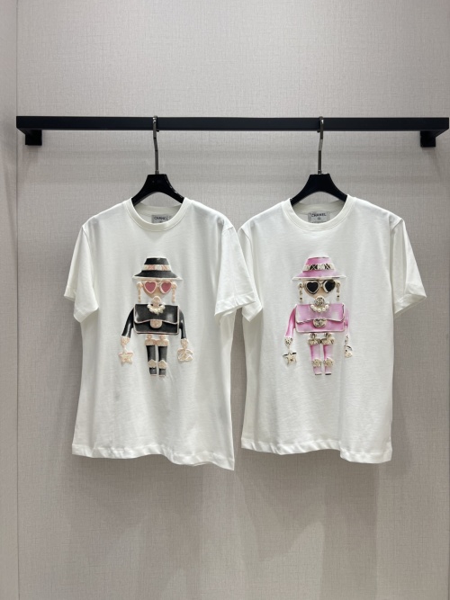 Chanel 2025 New Limited Edition Printed Short Sleeve T-Shirt, Classic Fit 1 Chanel 2025 New Limited Edition Printed Short Sleeve T-Shirt, Classic Fit