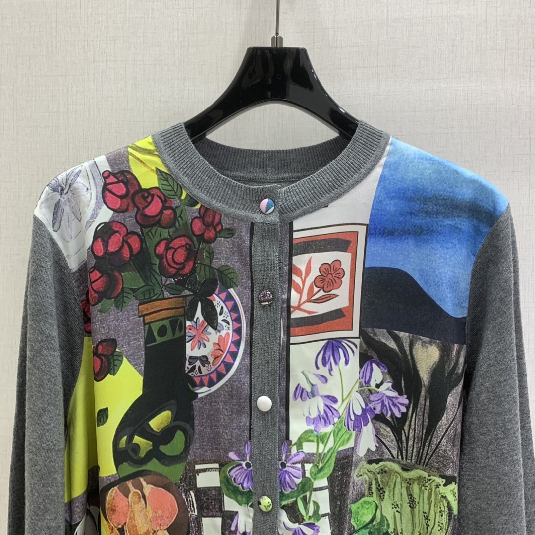 Erdos 2025 Autumn Knitted Cardigan - Elegant Wool Blend, Artistic Print 5 cmp a1759921974139 7364