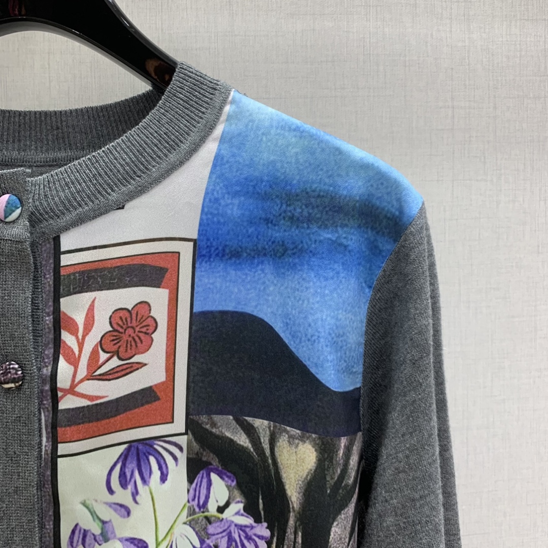 Erdos 2025 Autumn Knitted Cardigan - Elegant Wool Blend, Artistic Print 4 cmp a1759921974141 8324