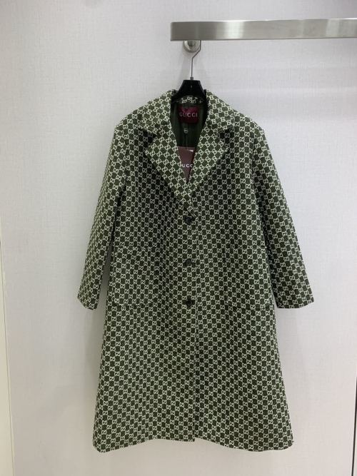 Gucci 2025 Classic Double G Monogram Wool Coat - Slim Fit & Stylish 8 Gucci 2025 Classic Double G Monogram Wool Coat - Slim Fit & Stylish