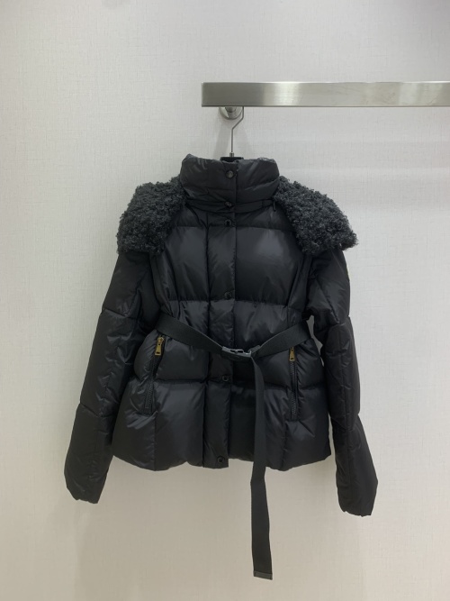 MON* 2025 Fall/Winter Belted Down Jacket with Detachable Hood - Warm 11 MON* 2025 Fall/Winter Belted Down Jacket with Detachable Hood - Warm