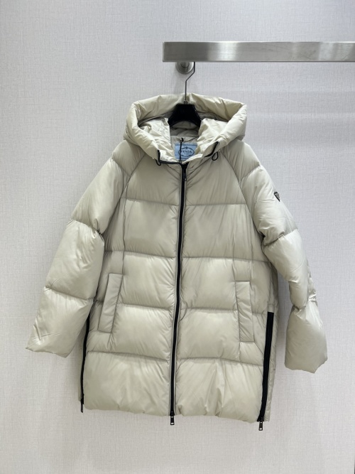Prada Hooded Mid-Length Down Jacket - Early Autumn/Winter Collection 1 Prada Hooded Mid-Length Down Jacket - Early Autumn/Winter Collection
