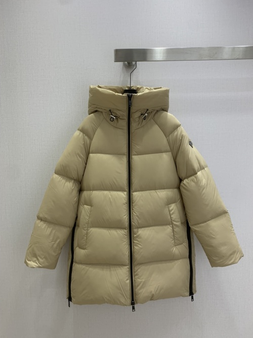 Pra Padded Goose Down Jacket Hooded Mid-Length Winter Warm Coat for Women 2 Pra Padded Goose Down Jacket Hooded Mid-Length Winter Warm Coat for Women