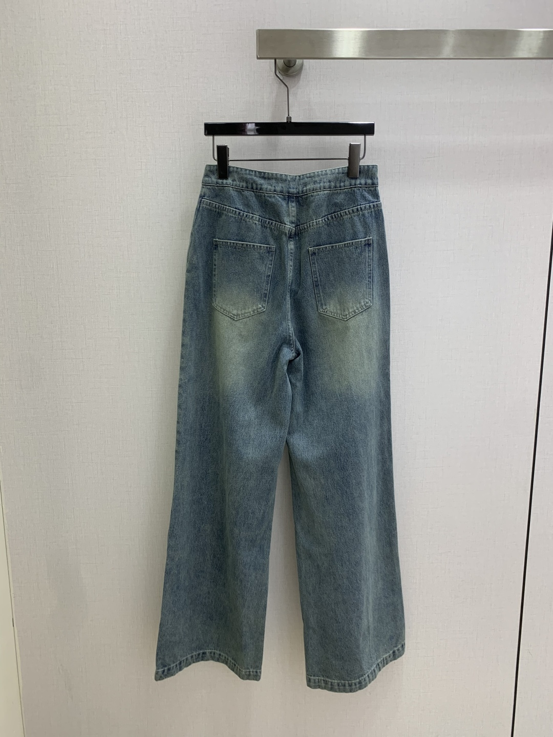 Dior Double Breasted Button Wide Leg Denim Pants