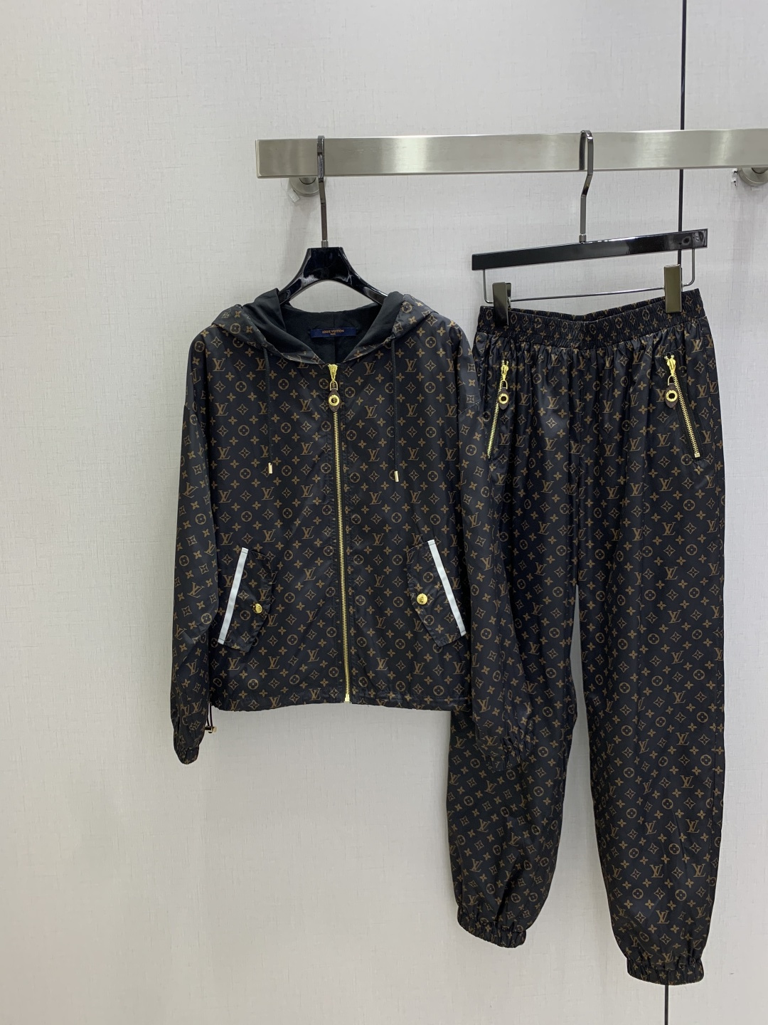 Louis Vuitton Brown Monogram Hoodie Pants Set