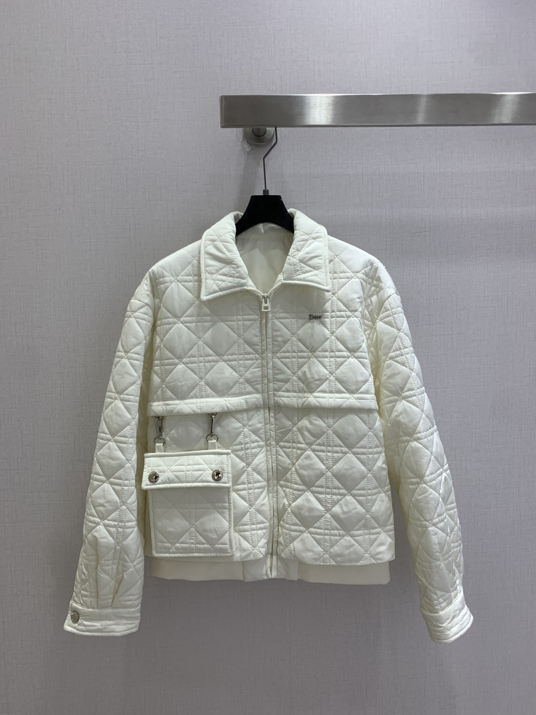 Dior Cream Quilted Pocket Jacket