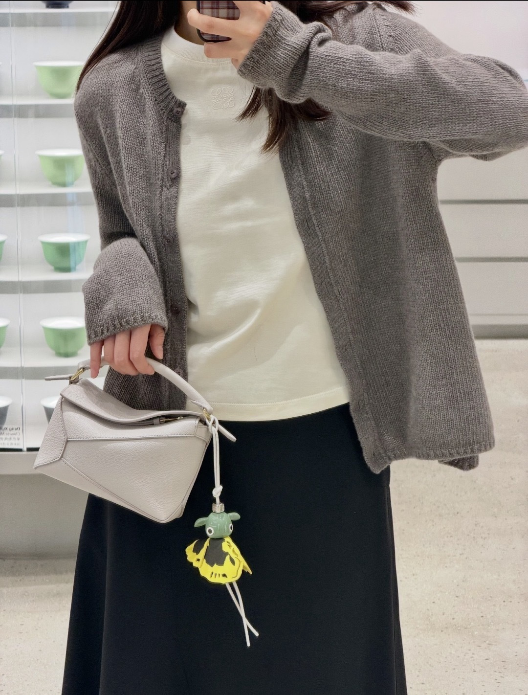 로에베 컬러 블록 래글런 반팔 티셔츠 상세 이미지 6